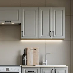 Garnero Arredamenti Cucina 240cm completa moderna shabby componibile grigio rovere Oxford Grigio - Rovere Clearance