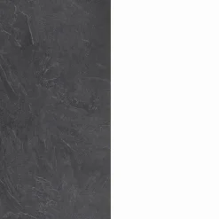 Garnero Arredamenti Cucina 255cm componibile lineare moderna bianco grigio pietra Gourmet Pure Bianco Lucido - Grigio pietra Outlet