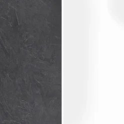 Garnero Arredamenti Cucina 255cm componibile lineare moderna bianco grigio pietra Gourmet Elegance Bianco Lucido - Grigio pietra Hot