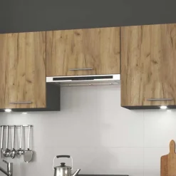 Garnero Arredamenti Cucina 240cm moderna componibile lineare quercia antracite Urban Quercia - Antracite Hot