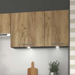Garnero Arredamenti Cucina 240cm moderna componibile lineare quercia antracite Urban Quercia - Antracite Hot