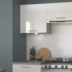 Garnero Arredamenti Cucina 200cm moderna componibile lineare bianca rovere Matrix Bianco New