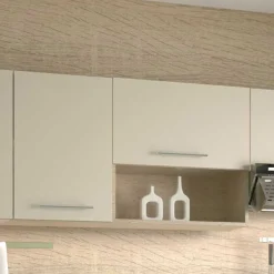 Garnero Arredamenti Cucina 260cm moderna componibile lineare rovere beige Natural New