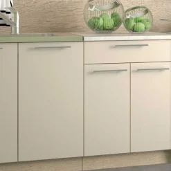 Garnero Arredamenti Cucina 260cm moderna componibile lineare rovere beige Natural New