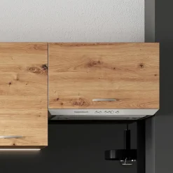 Garnero Arredamenti Cucina 240cm moderna lineare componibile Dalia Quercia Discount