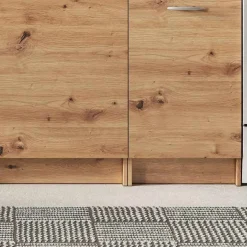 Garnero Arredamenti Cucina 240cm moderna lineare componibile Dalia Quercia Discount