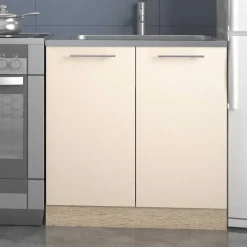 Garnero Arredamenti Cucina moderna 200cm lineare componibile rovere Matrix Beige Discount