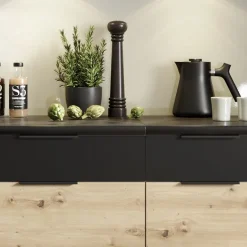 Garnero Arredamenti Cucina moderna componibile 240cm quercia nero Terry New