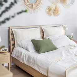 Garnero Arredamenti Cuscino decorativo per letto matrimoniale contenitore 160x200cm rovere Noor Clearance