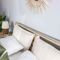 Garnero Arredamenti Cuscino decorativo per letto matrimoniale contenitore 180x200cm rovere Noor Outlet