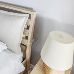 Garnero Arredamenti Cuscino decorativo per letto matrimoniale contenitore 180x200cm rovere Noor Outlet