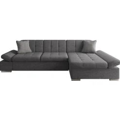 Garnero Arredamenti Divano con angolo a destra 4 posti 278x161cm grigio Artemio Best