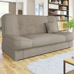 Garnero Arredamenti Divano letto 2 posti 182cm pieghevole senza braccioli beige Rollo Tessuto Orinoco Beige Outlet