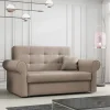 Garnero Arredamenti Divano letto 2 posti imbottito in tessuto matrimoniale 148cm beige Jamar