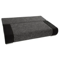 Garnero Arredamenti Divano letto 3 posti imbottito 200cm nero grigio scuro Barney Discount