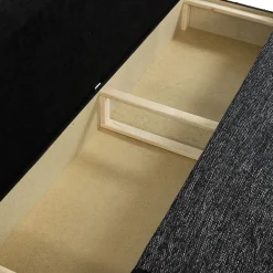 Garnero Arredamenti Divano letto 3 posti imbottito 200cm nero grigio scuro Barney Discount