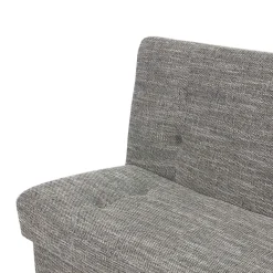 Garnero Arredamenti Divano letto 2 posti matrimoniale senza braccioli 192cm grigio beige Joby Tessuto Lawa Grigio Outlet