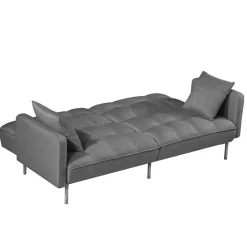 Garnero Arredamenti Divano letto 2 posti 193x58cm grigio acciaio Cassandra Online