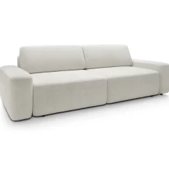 Garnero Arredamenti Divano letto 3 posti 257x105cm tessuto bianco Cozyfy Discount
