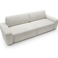 Garnero Arredamenti Divano letto 3 posti 257x105cm tessuto bianco Cozyfy Discount