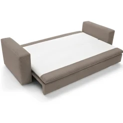 Garnero Arredamenti Divano letto 3 posti 244x95cm velluto a coste marrone Restful Velluto a Coste Poso Marrone Outlet