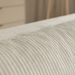 Garnero Arredamenti Divano letto angolare 4 posti 285x188cm con contenitore tessuto velluto a coste beige Soft Velluto a Coste Poso Beige Sale