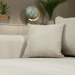 Garnero Arredamenti Divano letto angolare 4 posti 285x188cm con contenitore tessuto velluto a coste beige Soft Velluto a Coste Poso Beige Sale