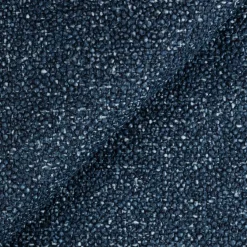 Garnero Arredamenti Divano letto angolare destra 3 posti 260x180cm tessuto bouclè blu Repose Tessuto Bouclè Blur Blu Outlet