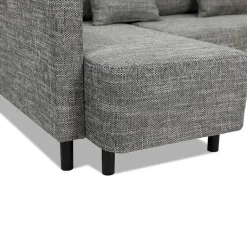 Garnero Arredamenti Divano letto matrimoniale 3 posti 205cm grigio chiaro e scuro Connie Sale