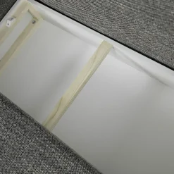 Garnero Arredamenti Divano letto matrimoniale 3 posti 205cm grigio chiaro e scuro Connie Sale