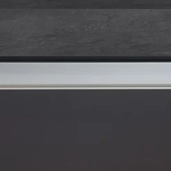 Garnero Arredamenti Isola cucina centrale 155x90cm 3 ante antracite opaco con piano grigio effetto pietra Gourmet Antracite - Grigio pietra Online