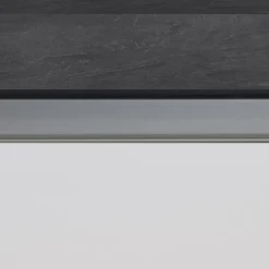 Garnero Arredamenti Isola cucina centrale 155x90cm 3 ante bianco laccato con piano grigio effetto pietra Gourmet Bianco Lucido - Grigio pietra Online