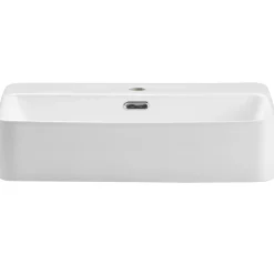 Garnero Arredamenti Lavabo bagno da appoggio 55x38cm ceramica Spigol Bianco Best
