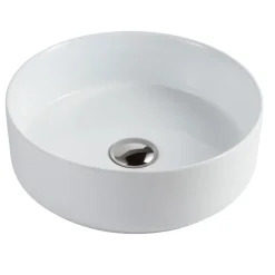 Garnero Arredamenti Lavabo bagno da appoggio rotondo Ø36cm in ceramica bianco lucido Linkuva Hot
