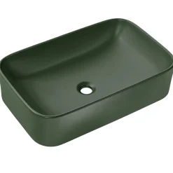 Garnero Arredamenti Lavabo bagno da appoggio 61x38cm ceramica verde Roundy Sale