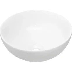 Garnero Arredamenti Lavabo bagno da appoggio ø32cm ceramica bianco Bollon