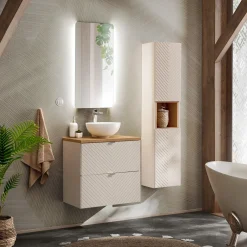 Garnero Arredamenti Lavabo bagno da appoggio ø32cm ceramica bianco Bollon
