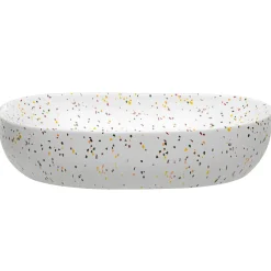 Garnero Arredamenti Lavabo bagno da appoggio 60x42cm ceramica bianco Pollok Online