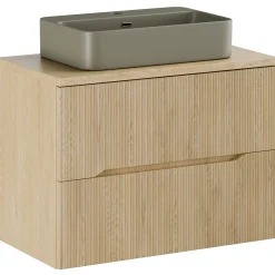 Garnero Arredamenti Lavabo bagno da appoggio 55x38cm ceramica Spigol Verde Clearance