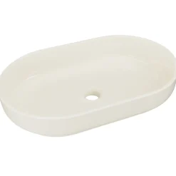 Garnero Arredamenti Lavabo bagno da appoggio 55x35cm ceramica avorio Longy Sale