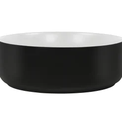 Garnero Arredamenti Lavabo bagno da appoggio 36x36cm ceramica nero Bolly Outlet