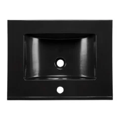 Garnero Arredamenti Lavabo bagno da incasso 81x46cm ceramica nera Maverick Sale