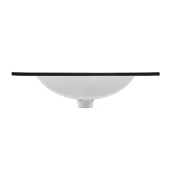 Garnero Arredamenti Lavabo bagno da incasso 81x46cm ceramica nera Maverick Sale