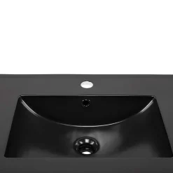Garnero Arredamenti Lavabo bagno da incasso 81x46cm ceramica nera Maverick Sale