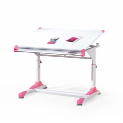 Garnero Arredamenti Lavagna per bambini regolabile 100x84cm bianco verde/rosa Michigan Discount