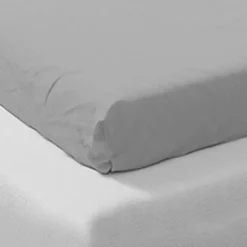 Garnero Arredamenti Lenzuolo oversize con angoli in cotone bio 180x200cm grigio Rolla Hot