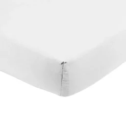 Garnero Arredamenti Lenzuolo oversize con angoli in cotone bio 180x200cm bianco Rolla Best