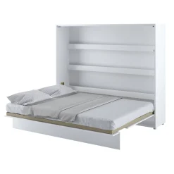 Garnero Arredamenti Letto a scomparsa orizzontale 160x200 cm matrimoniale bianco Camelio Best