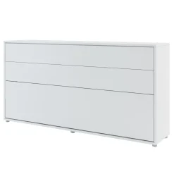 Garnero Arredamenti Letto a scomparsa orizzontale 90x200 cm singolo bianco Camelio New