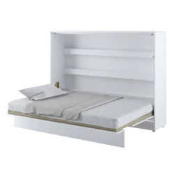 Garnero Arredamenti Letto a scomparsa orizzontale 90x200 cm singolo bianco Camelio New
